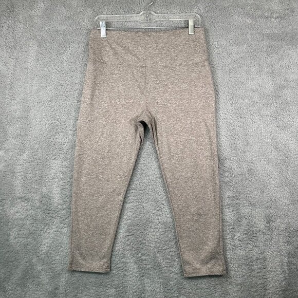 Zobha Pants - Zobha Leggings Womens Extra Large Brown Space Dye High Wasit Activewear